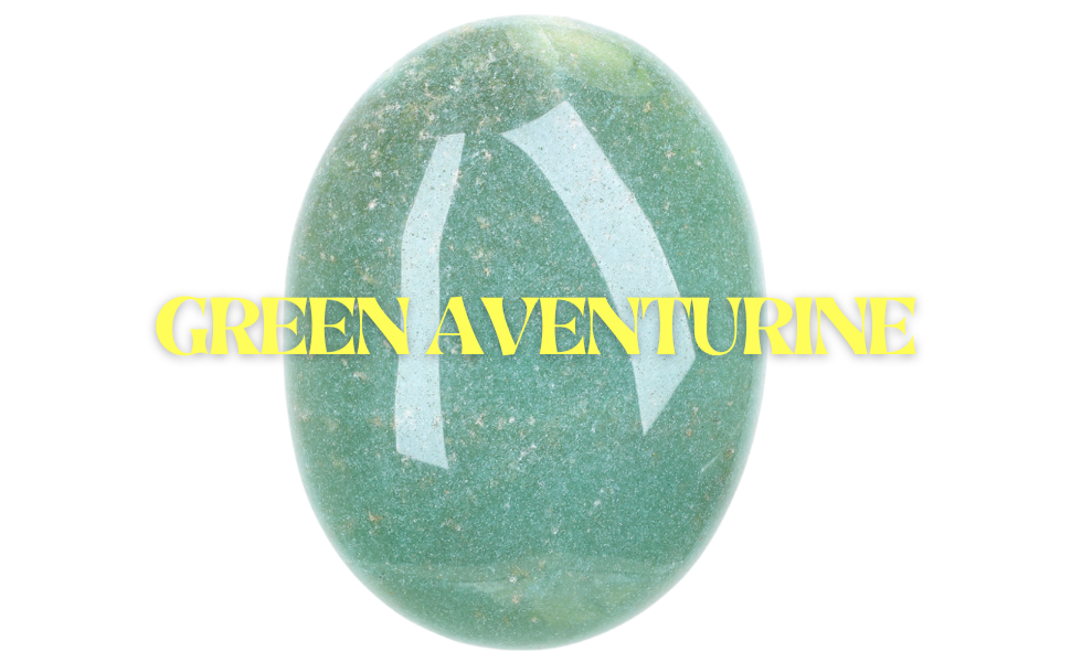 Grüne Aventurin-Handschmeichler Palmstein