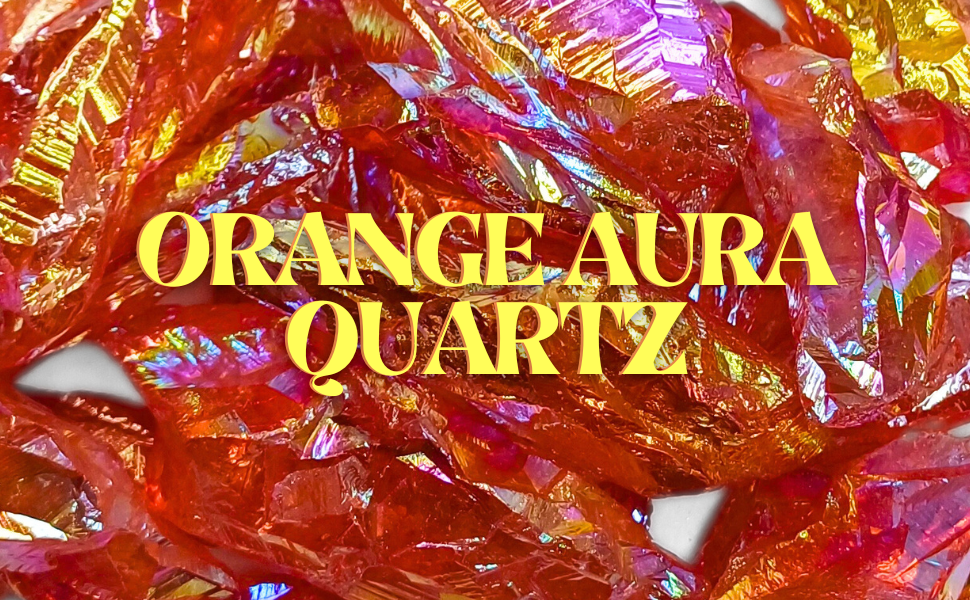 Orange Aura Quartz