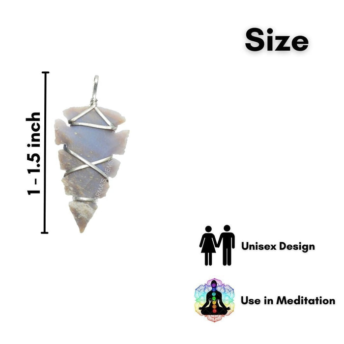 1" TO 1.5" FANCY JASPER SPEARHEAD ARROWHEAD PENDANT