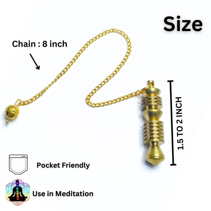 GOLD DOUBLE ISIS DOWSING PENDULUM