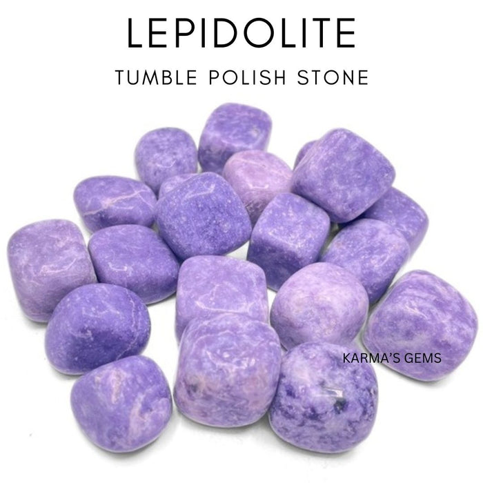 15 TO 25 MM LEPIDOLITE POLISH TUMBLED STONE