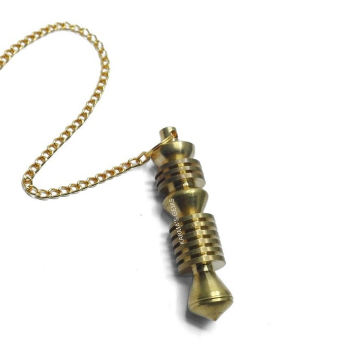 GOLD DOUBLE ISIS DOWSING PENDULUM