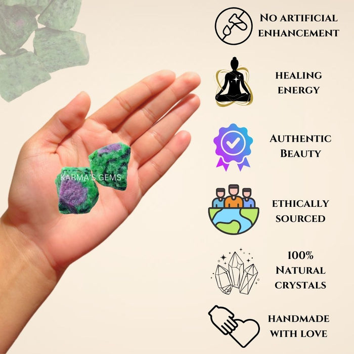 RUBY ZOISITE 20 TO 25 MM  ROUGH STONE