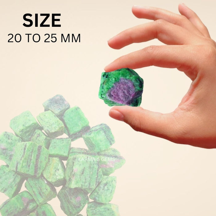 RUBY ZOISITE 20 TO 25 MM  ROUGH STONE