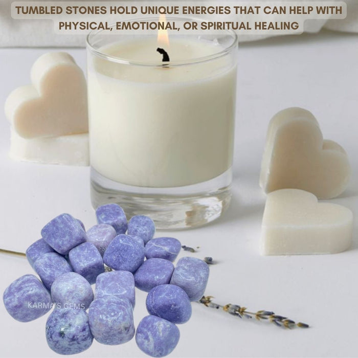 15 TO 25 MM LEPIDOLITE POLISH TUMBLED STONE