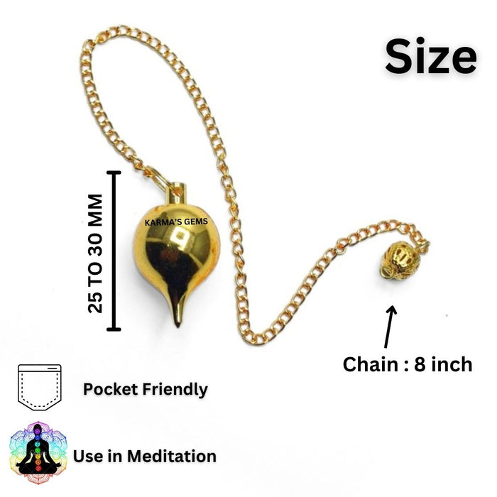 GOLD BALL POINT STEEL COPPER PENDULUM