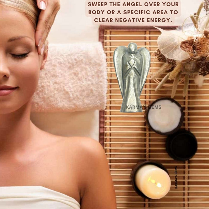 PYRITE STONE CRYSTAL ANGEL