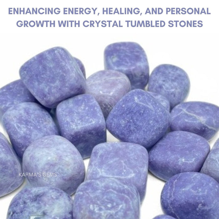 15 TO 25 MM LEPIDOLITE POLISH TUMBLED STONE