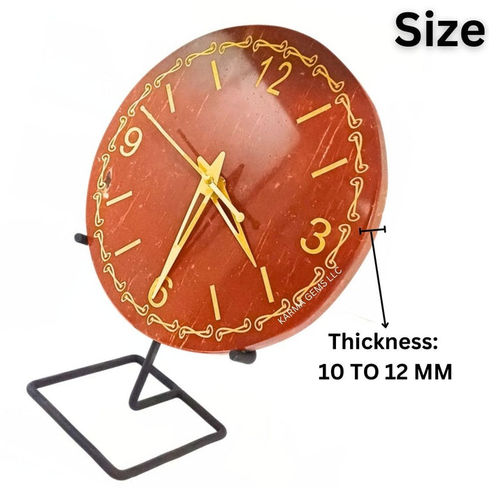 NATURAL RED JASPER  AGATE WATCH