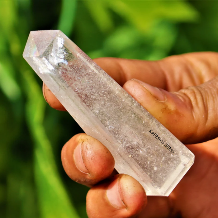 4 CORNER CRYSTAL QUARTZ OBELISK