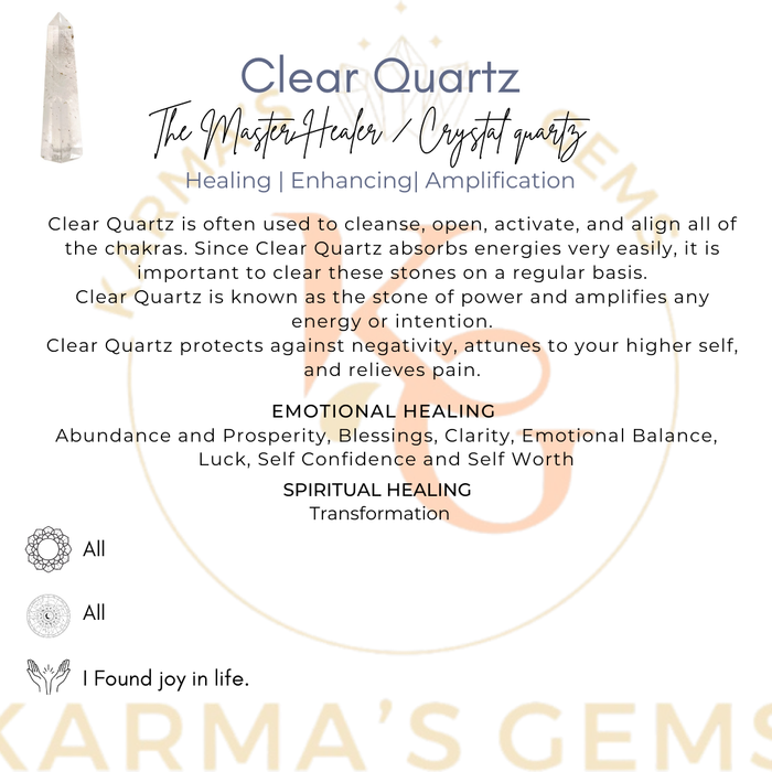 4 CORNER CRYSTAL QUARTZ OBELISK