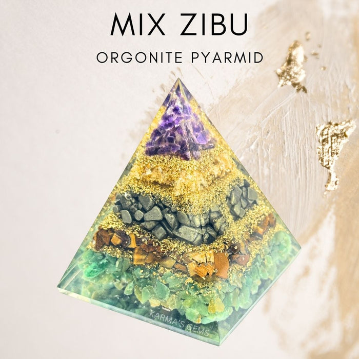 MIX ZIBU ORGONITE PYRAMID