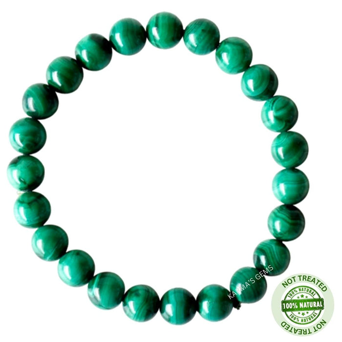 8 MM BEADS MALACHITE BRACELET