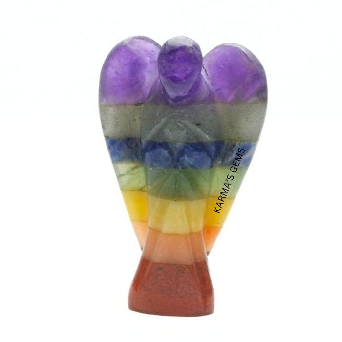 SEVEN CHAKRA STONE CRYSTAL ANGEL Karmas Gems