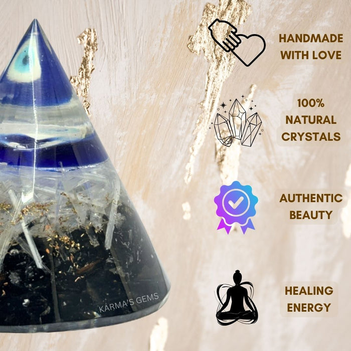 EVIL EYE ANTENA ORGONITE PYRAMID