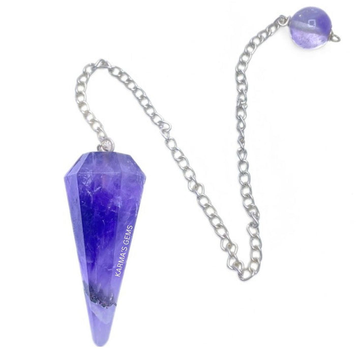 AMETHYST STONE DOWSING PENDULUM