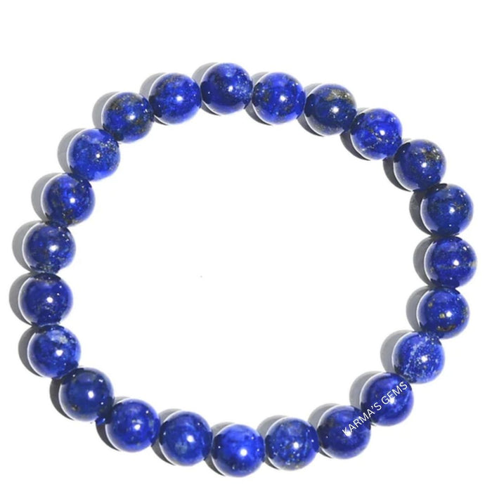 8 MM BEADS LAPIS LAZULI BRACELET