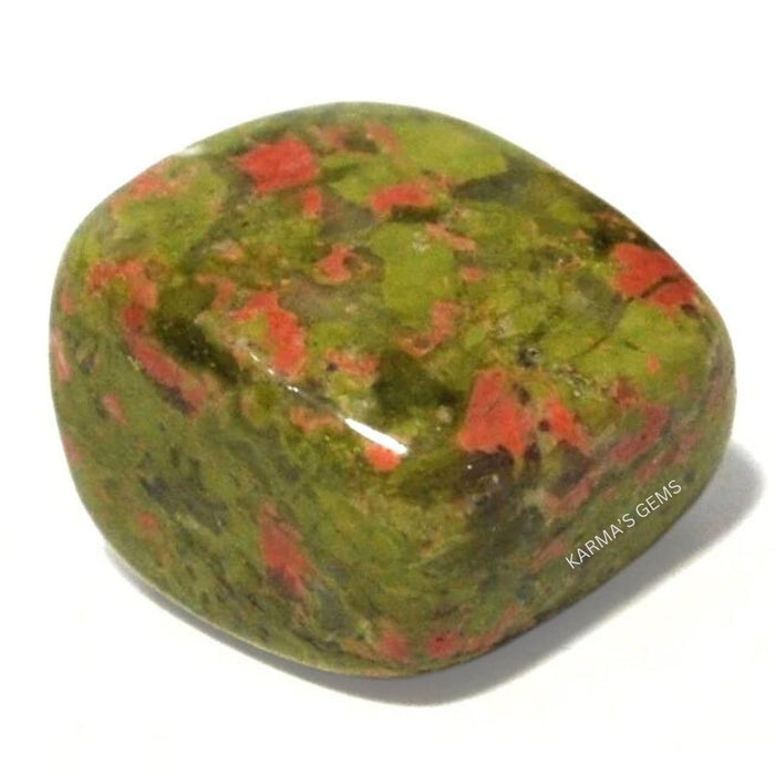 1 PIECE 25 TO 35 MM UNAKITE TUMBLED STONE