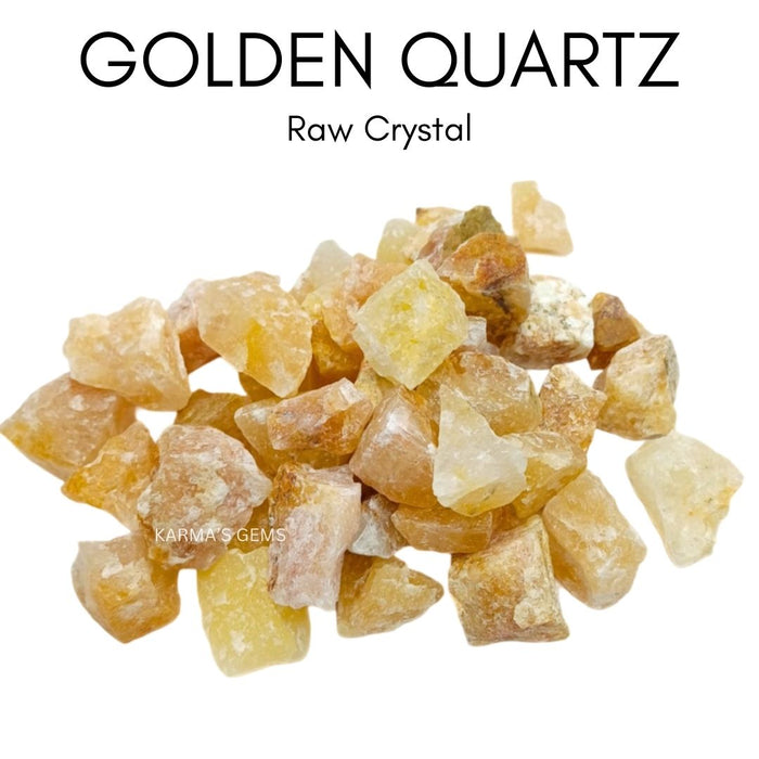 2 PCS 15 TO 25 MM GOLDEN QUARTZ ROUGH STONE