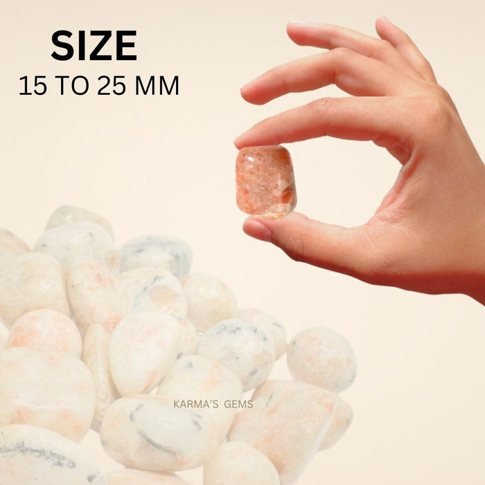 1 PIECE 15 TO 25 MM SUNSTONE POLISH TUMBLED STONE