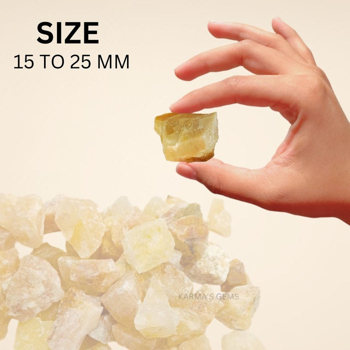 2 PCS 15 TO 25 MM GOLDEN QUARTZ ROUGH STONE