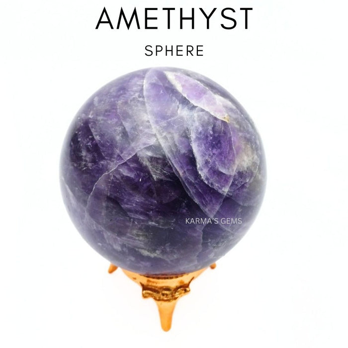 50 TO 55 MM AMETHYST SPHERE