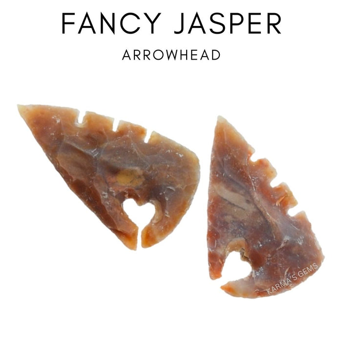 1" TO 1.5" FANCY JASPER SPEARHEAD ARROWHEAD