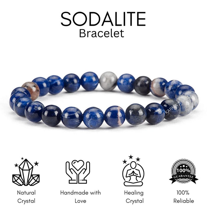 8 MM BEADS SODALITE BRACELET