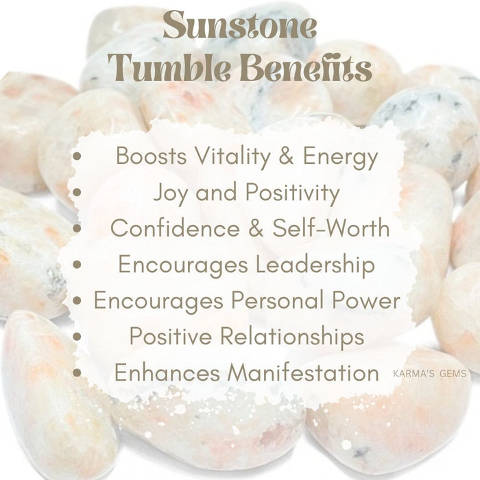 1 PIECE 15 TO 25 MM SUNSTONE POLISH TUMBLED STONE