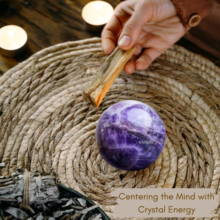 50 TO 55 MM AMETHYST SPHERE