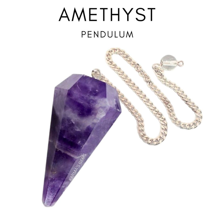 AMETHYST STONE DOWSING PENDULUM