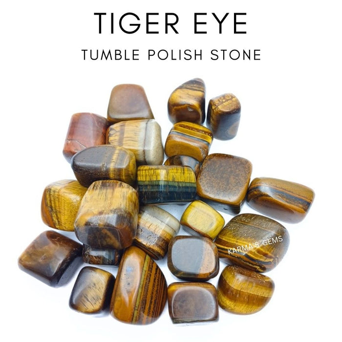 1 PIECE 15 TO 25 MM TIGER EYE POLISH TUMBLED STONE