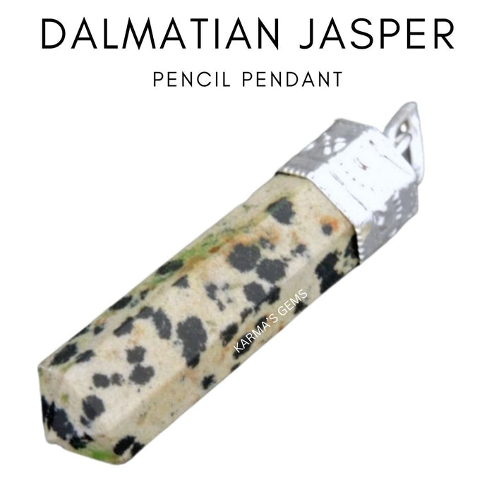 DALMATIAN JASPER  POINT PENCIL PENDANT