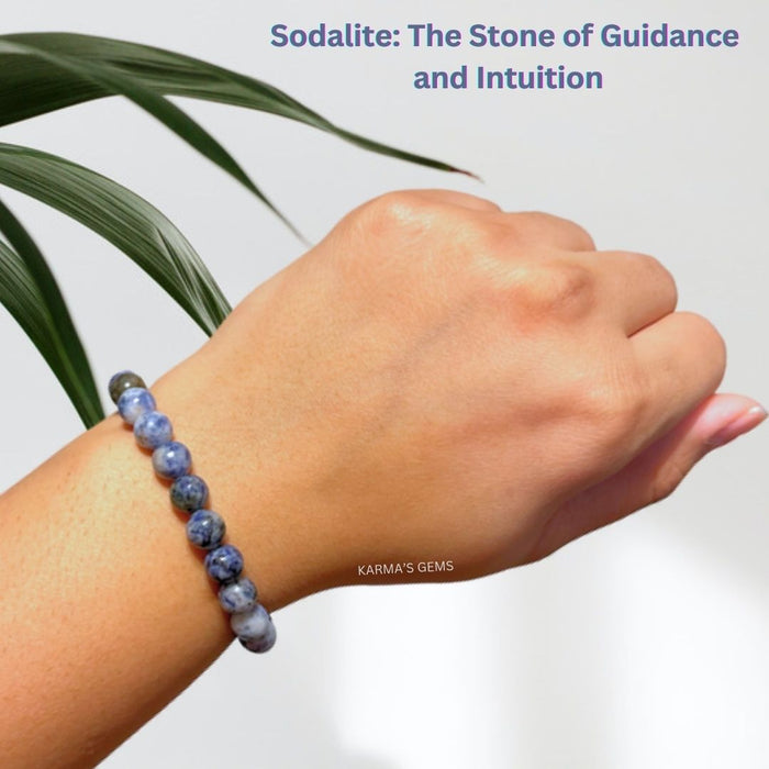 8 MM BEADS SODALITE BRACELET