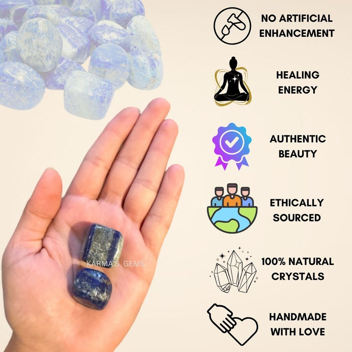 15 TO 25 MM LAPIS LAZULI POLISH TUMBLED STONE