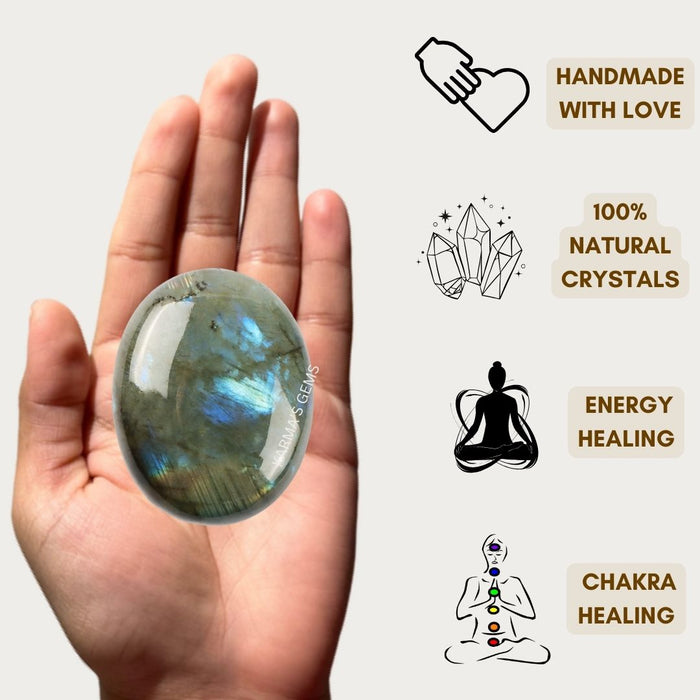 LABRADORITE PALMSTONE