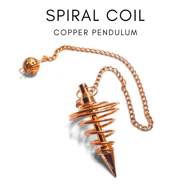 COPPER SPIRAL POINT DOWSING PENDULUM