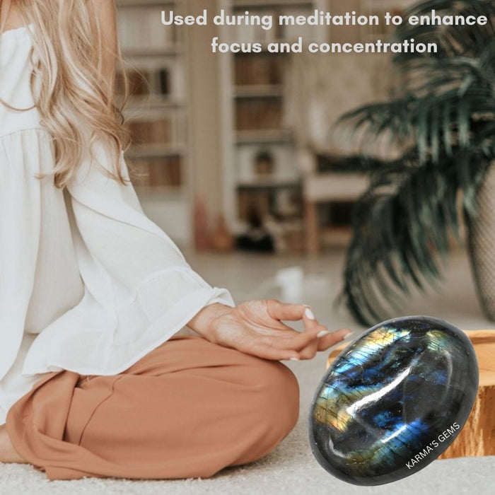 LABRADORITE PALMSTONE