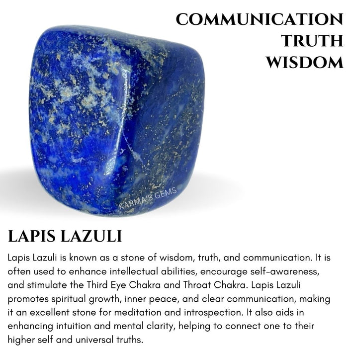 1 PIECE 15 TO 25 MM LAPIS LAZULI POLISH TUMBLED STONE