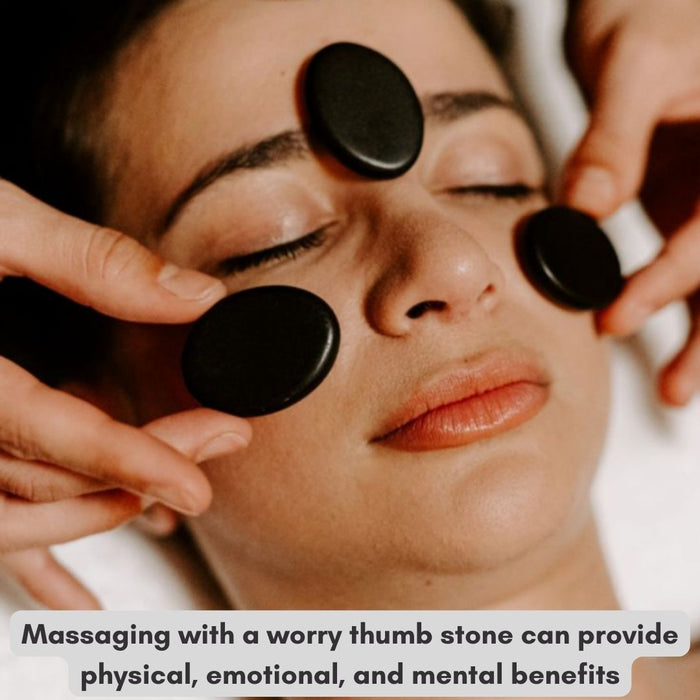 RED CARNELIAN WORRY THUMB STONE