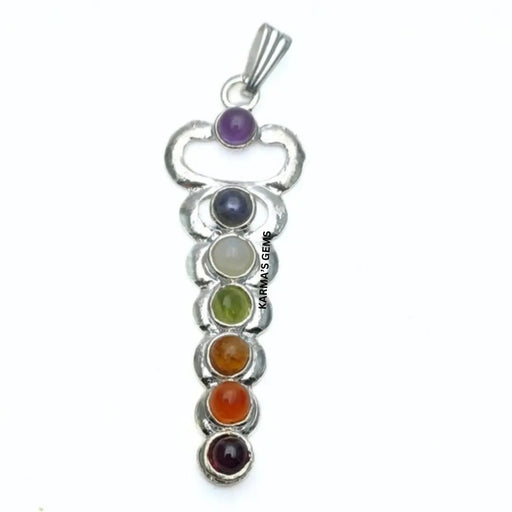SEVEN CHAKRA STONE PENDANT Karmas Gems