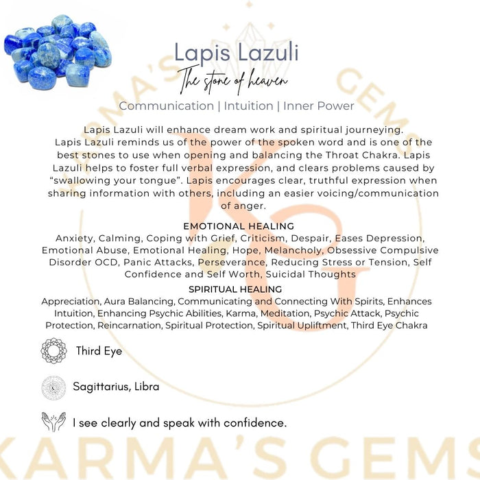 15 TO 25 MM LAPIS LAZULI POLISH TUMBLED STONE