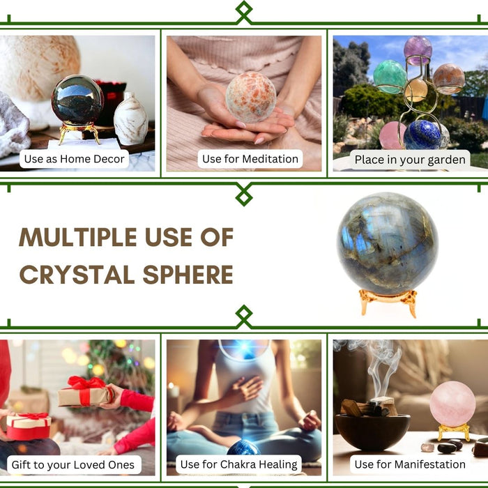 50 TO 55 MM LABRADORITE SPHERE