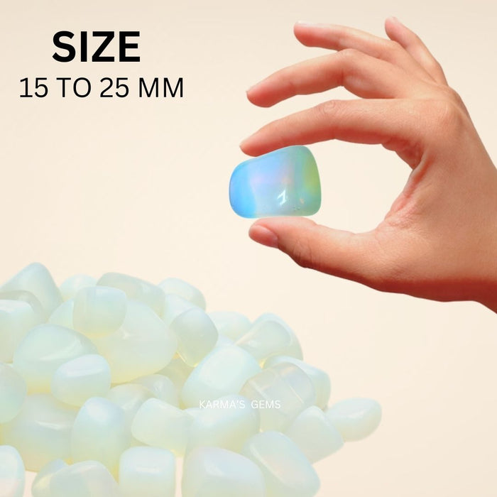 1 PIECE 15 TO 25 MM OPALITE POLISH TUMBLED STONE