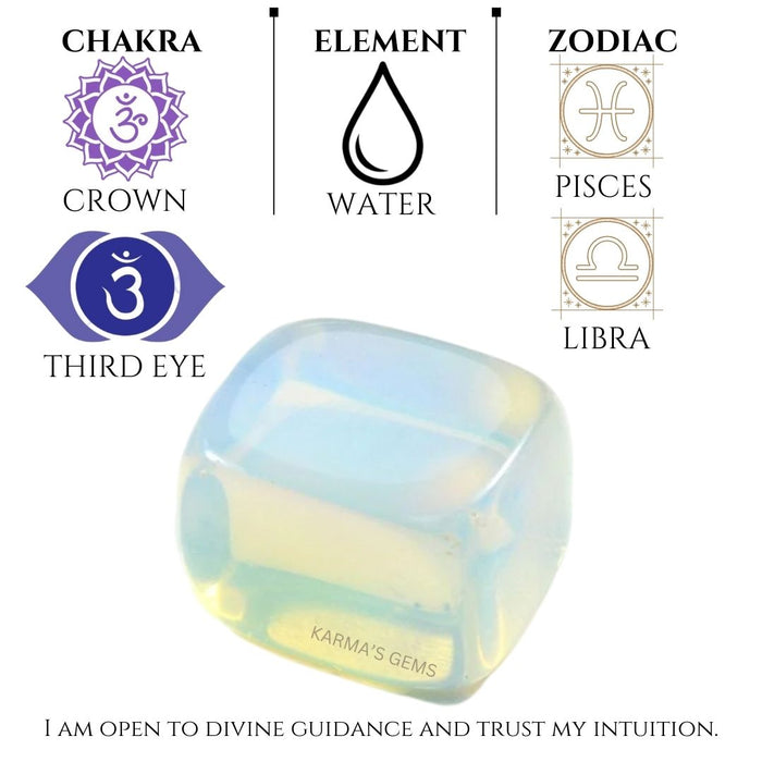 1 PIECE 15 TO 25 MM OPALITE POLISH TUMBLED STONE