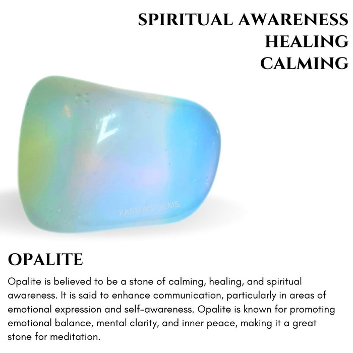 1 PIECE 15 TO 25 MM OPALITE POLISH TUMBLED STONE