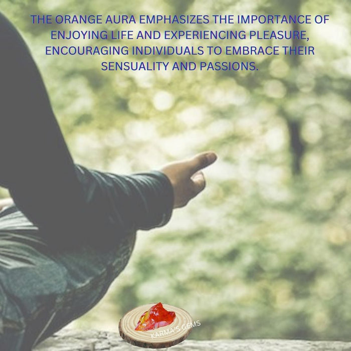 ORANGE AURA QUARTZ RAW STONE