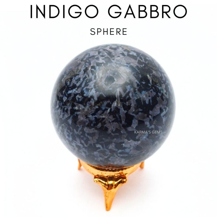 50 TO 55 MM INDIGO GABBRO SPHERE