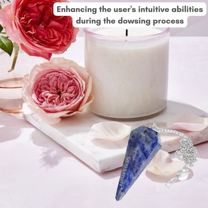 SODALITE STONE DOWSING PENDULUM
