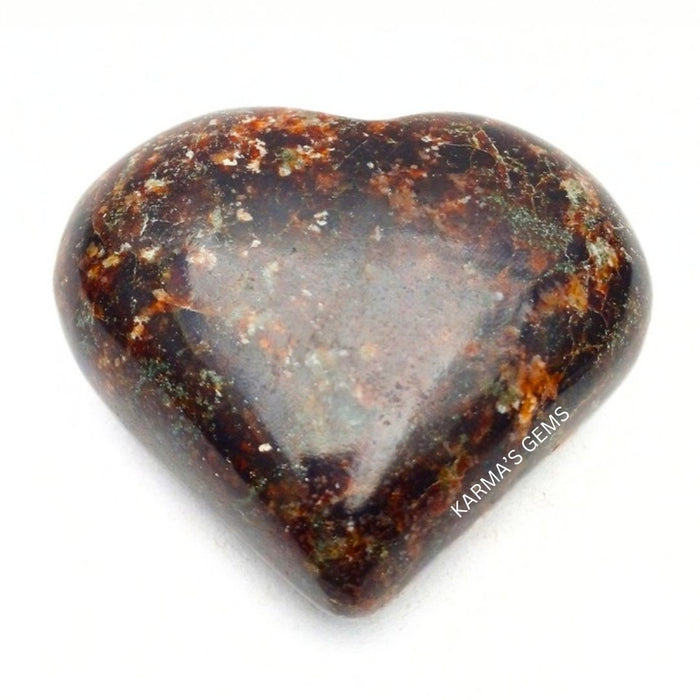 2" GARNET PUFFY HEART